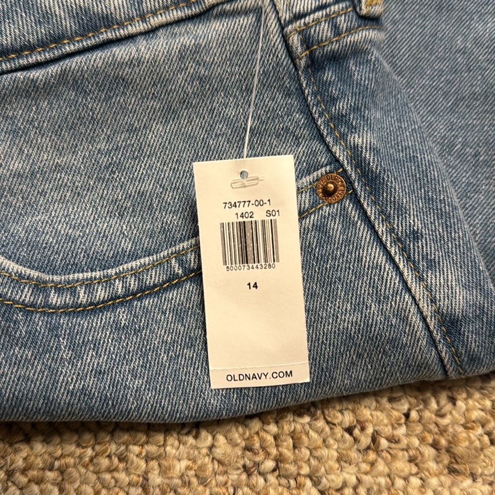 Old Navy light blue Extra High-rise wide leg jeans - Picture 6 of 6